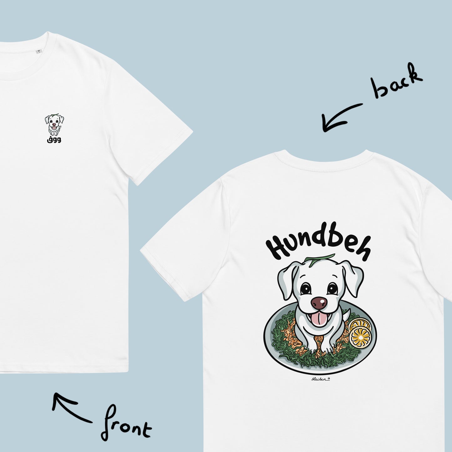 T-shirt back & front design: Hundbeh