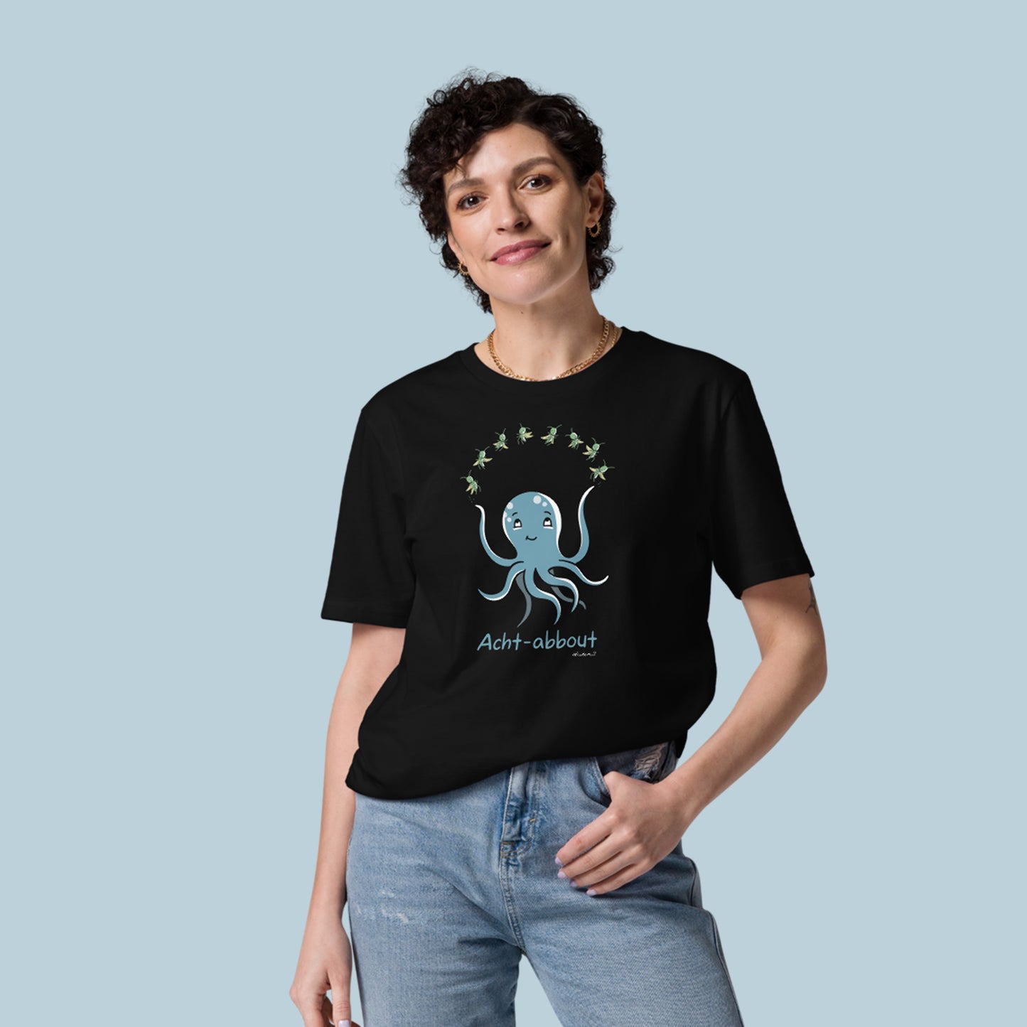 T-shirt: Acht-abbout 🐙🦗