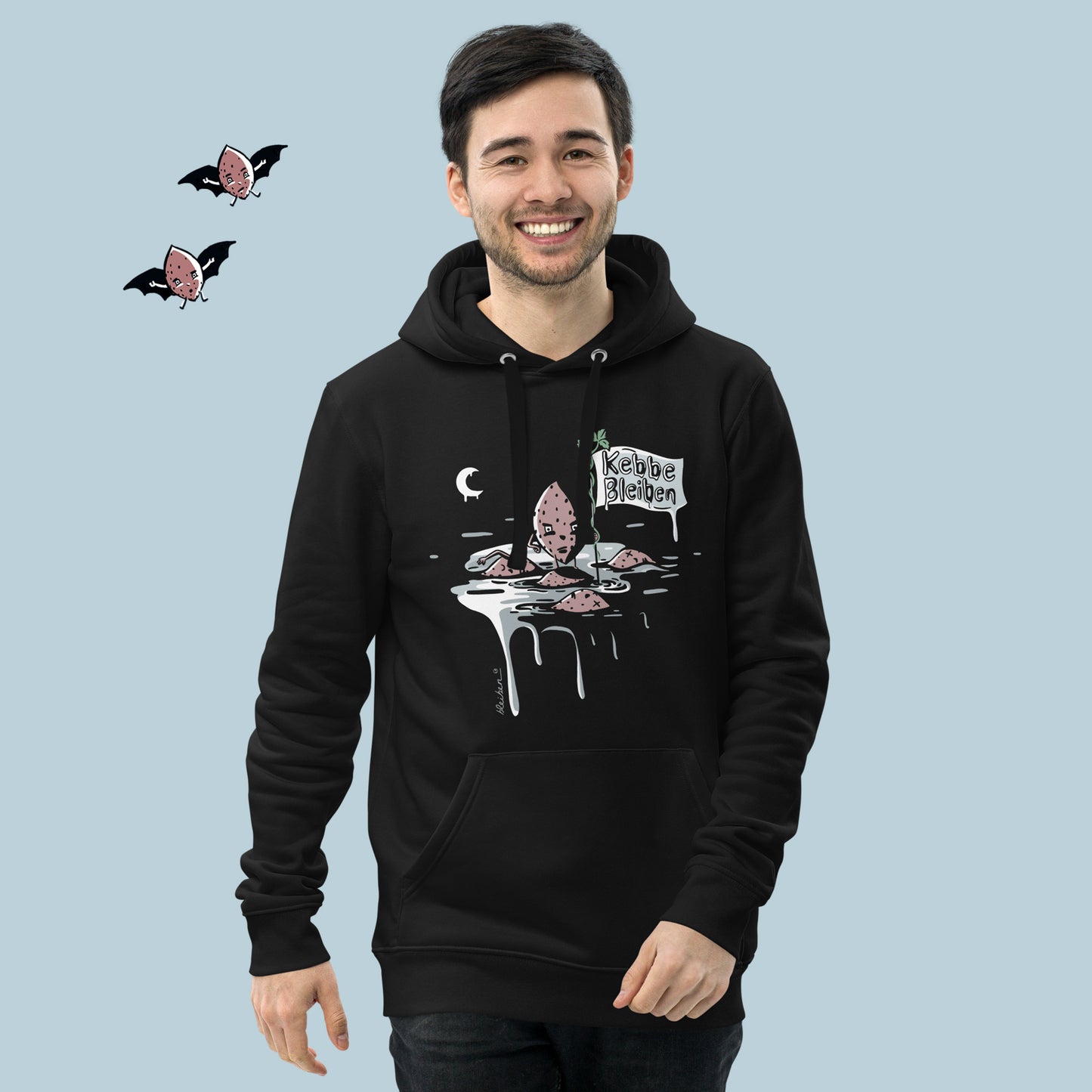 Hoodie: Kebbe Bleiben Black