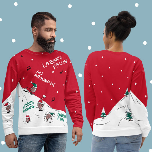 Christmas Sweatshirt: Kebbes in the Snow