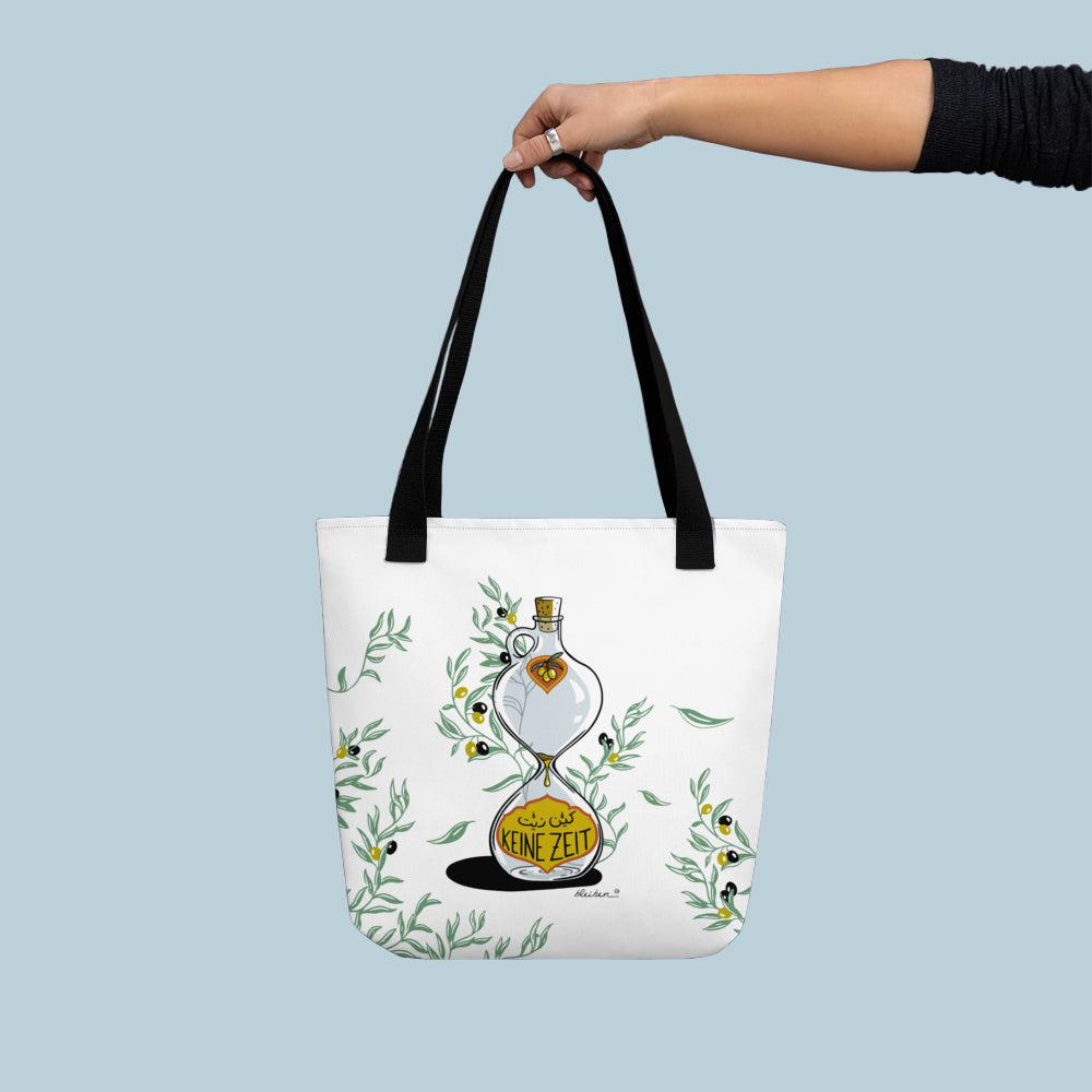 Casual bag: Keine Zeit, white