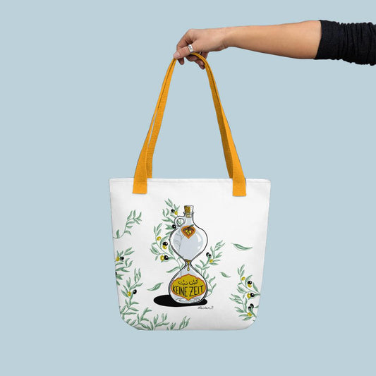 Casual bag: Keine Zeit, white